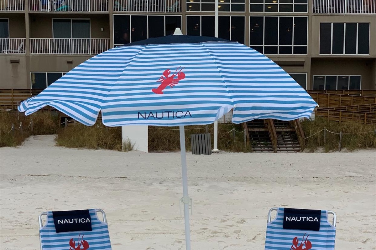 We keep this set up stored in the condos for our guests to use