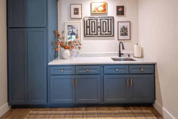 Dedicated laundry room with XL-capacity washer and dryer available for guest use. We provide a starter supply of laundry pods and dryer sheets, making it easy to refresh clothes during longer stays or extended trips.