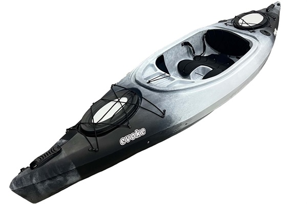 Two kayaks are located under the cabin for guest to take to Monte Verde lake.