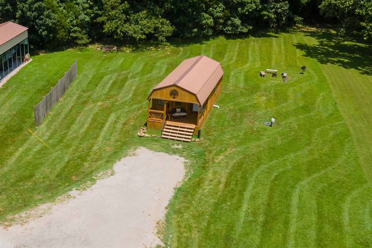 Ample room to park your boat trailer