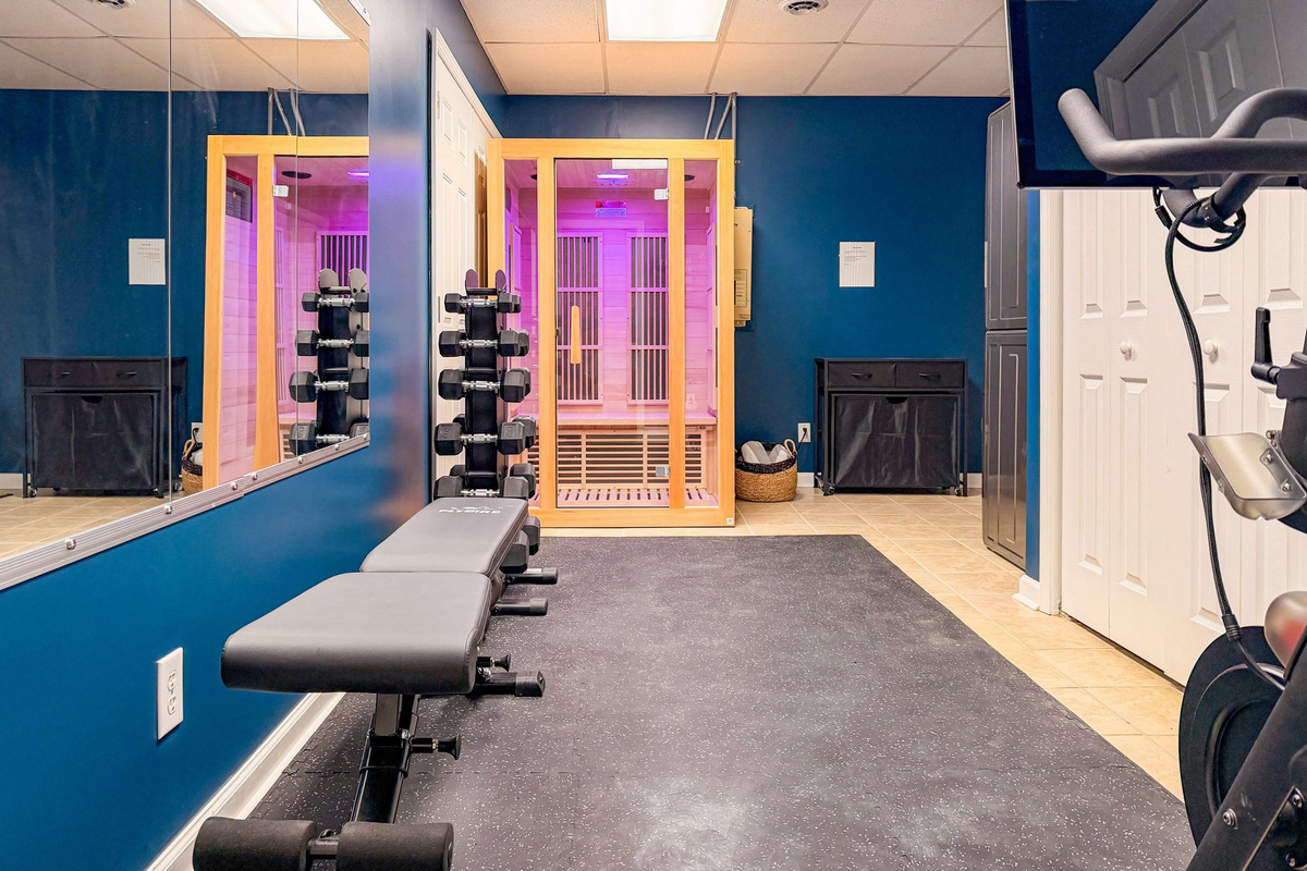 Functional mini-gym for staying on top of your health while in the Smokies!