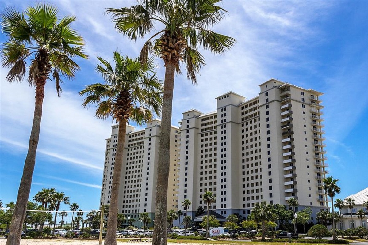 This prominent beachfront building stands as a testament to coastal architecture, providing residents and guests with an unparalleled seaside experience.