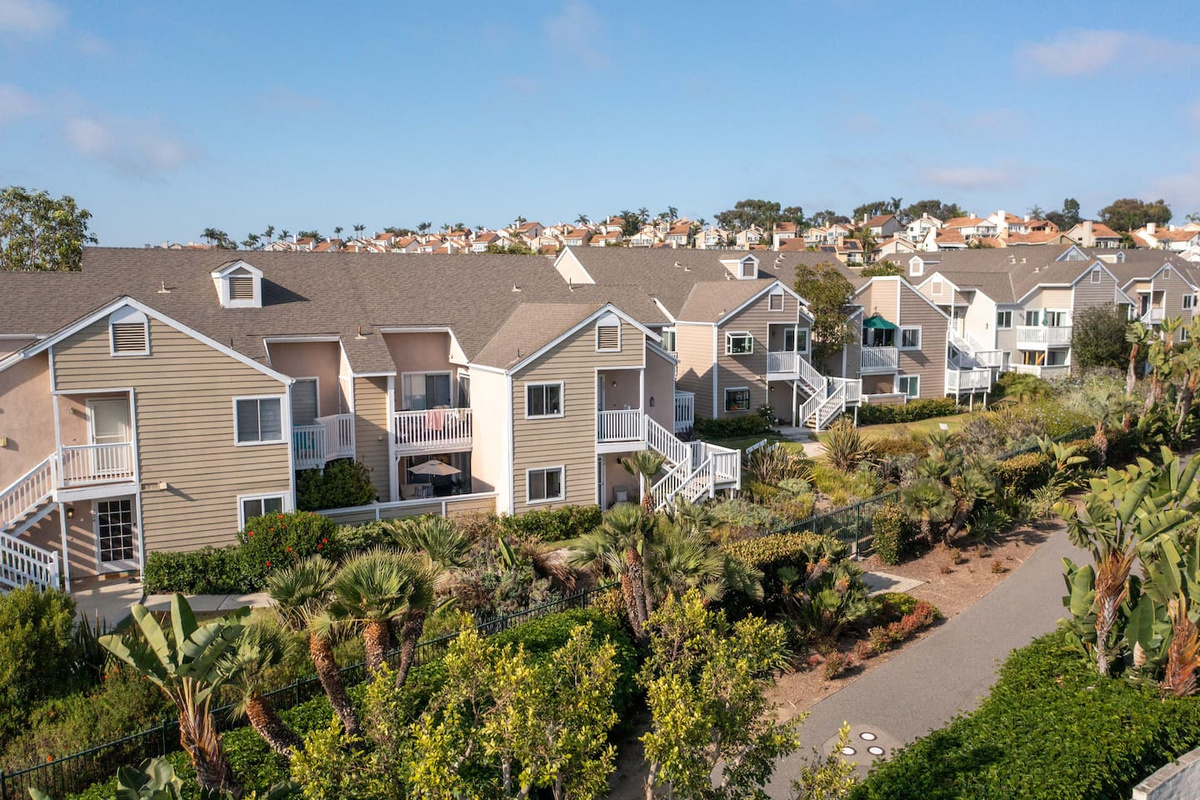 Home is located near beautiful walkway into town