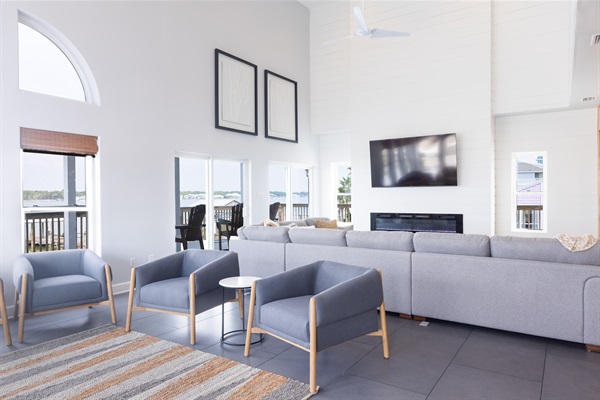 18 foot ceilings and panoramic views in Great Room