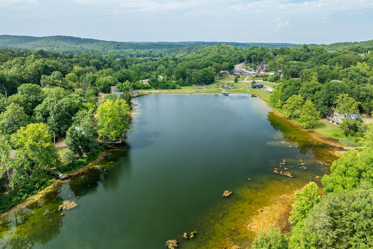 Bird's eye view of our lake