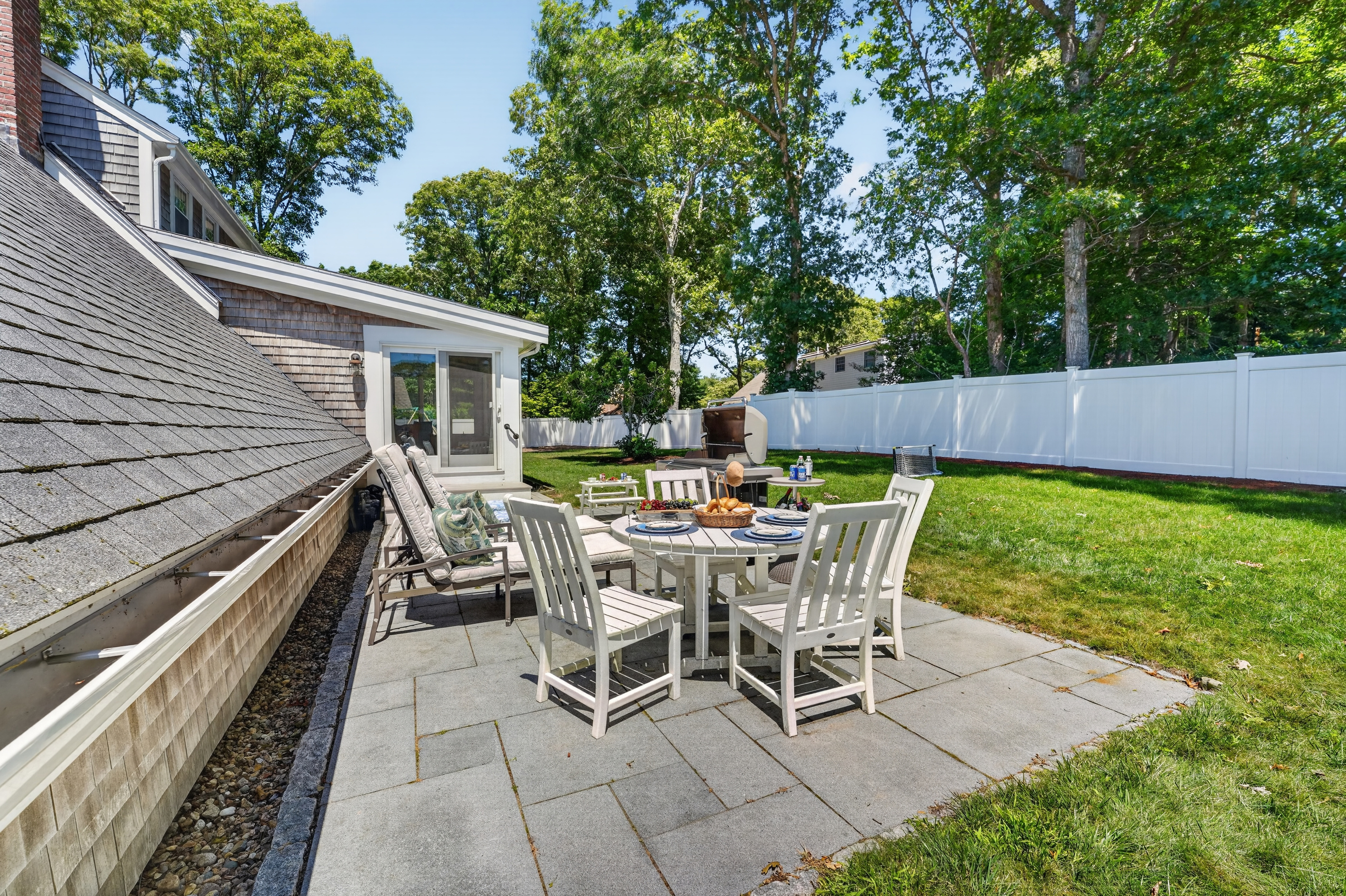 Gather around the patio table for meals, games, or evening conversations outdoors.