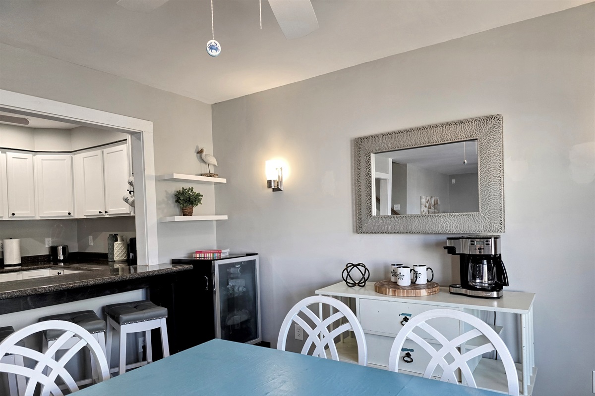 Coffee Bar and Wine Cooler