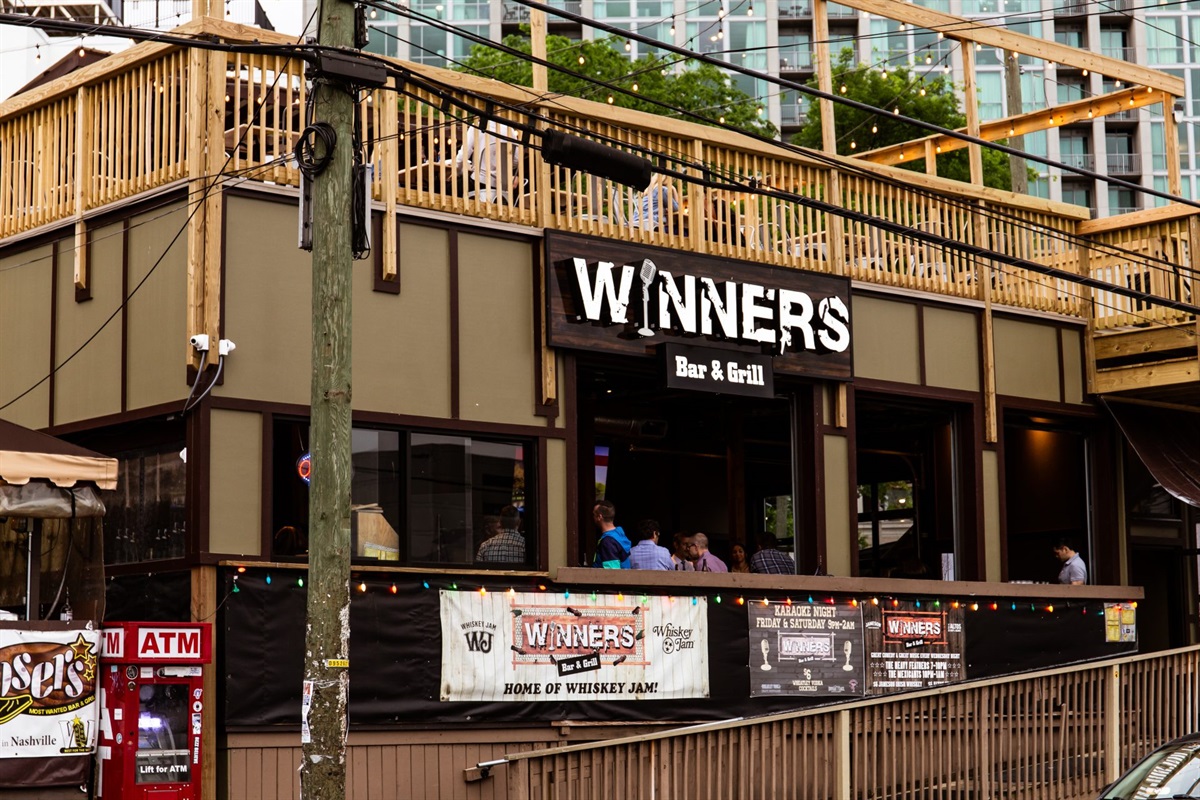 Located 2 blocks from dozens of bars and restaurants in Midtown!  "Winners" and "Losers" are two local favorites!