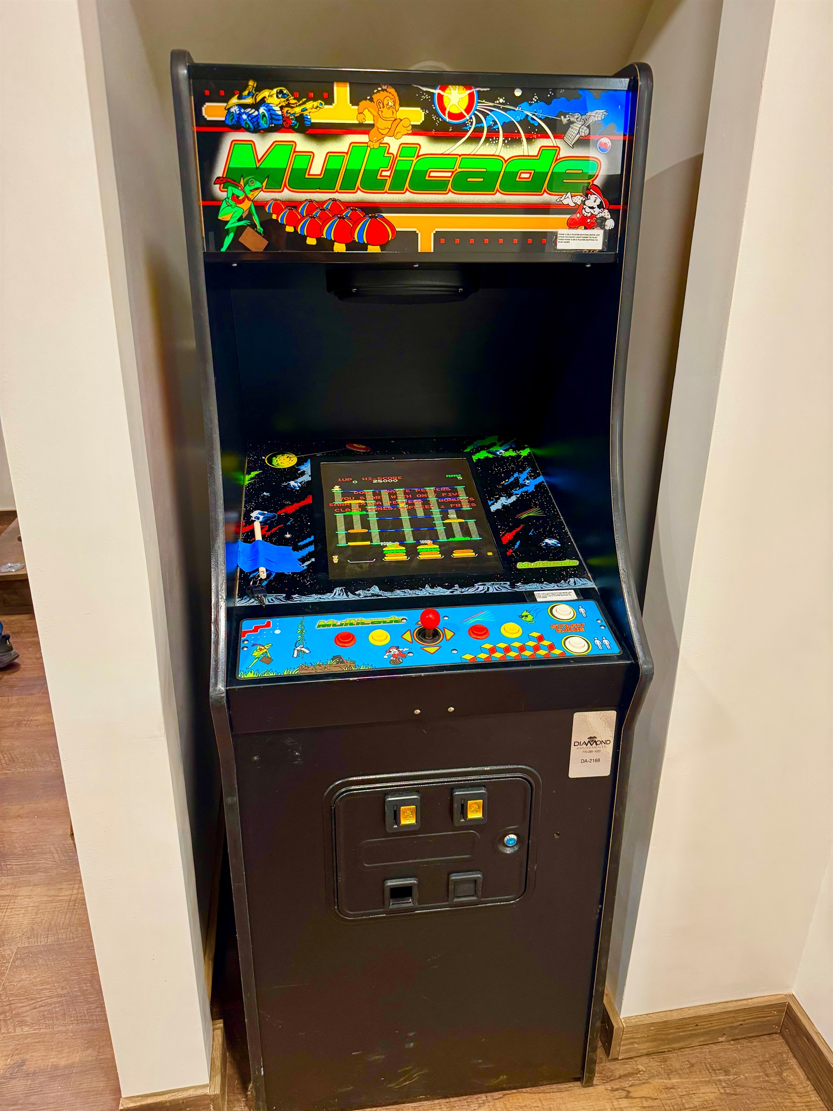 Full size commercial multicade arcade game with 40 different games!