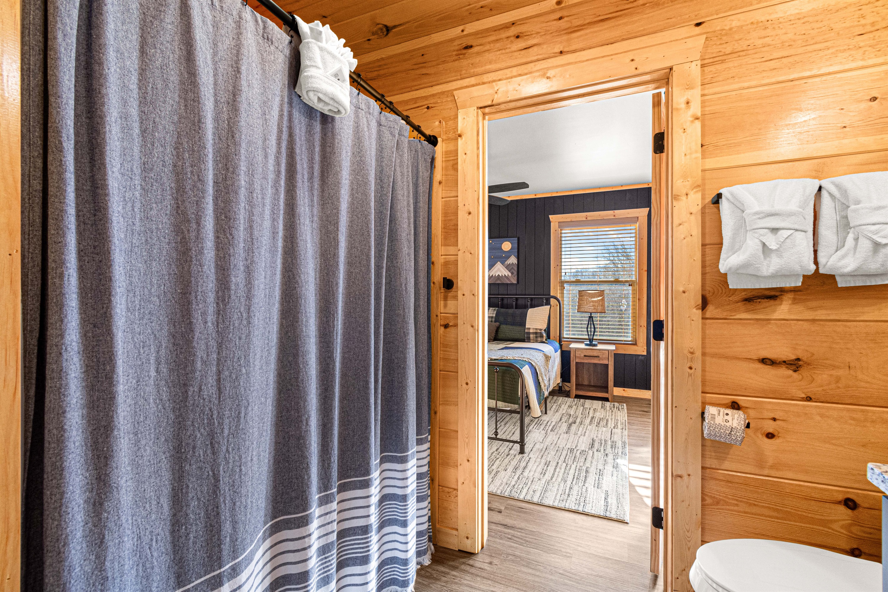 Spacious bathrooms make getting ready in the morning a breeze.