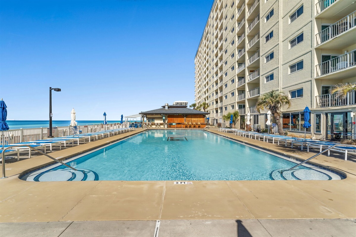 Regency Towers has 3 pools- one heated, and one kiddie pool