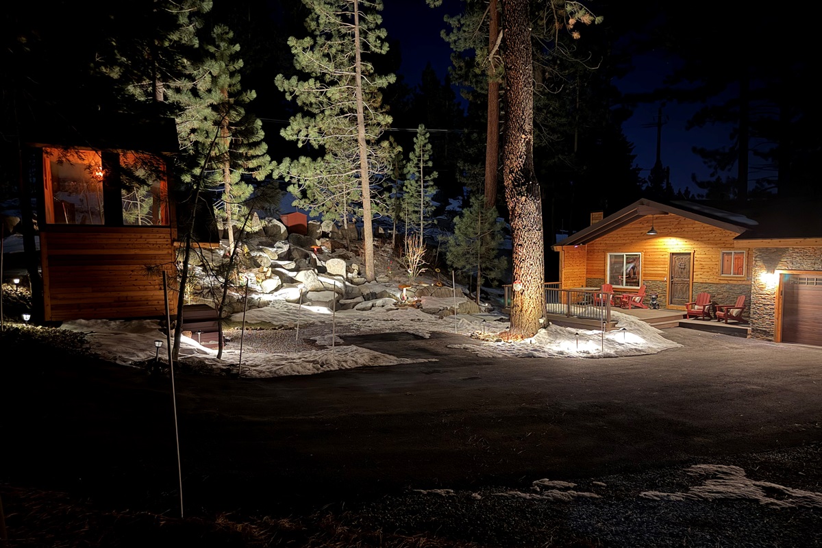 Front of House winter evening