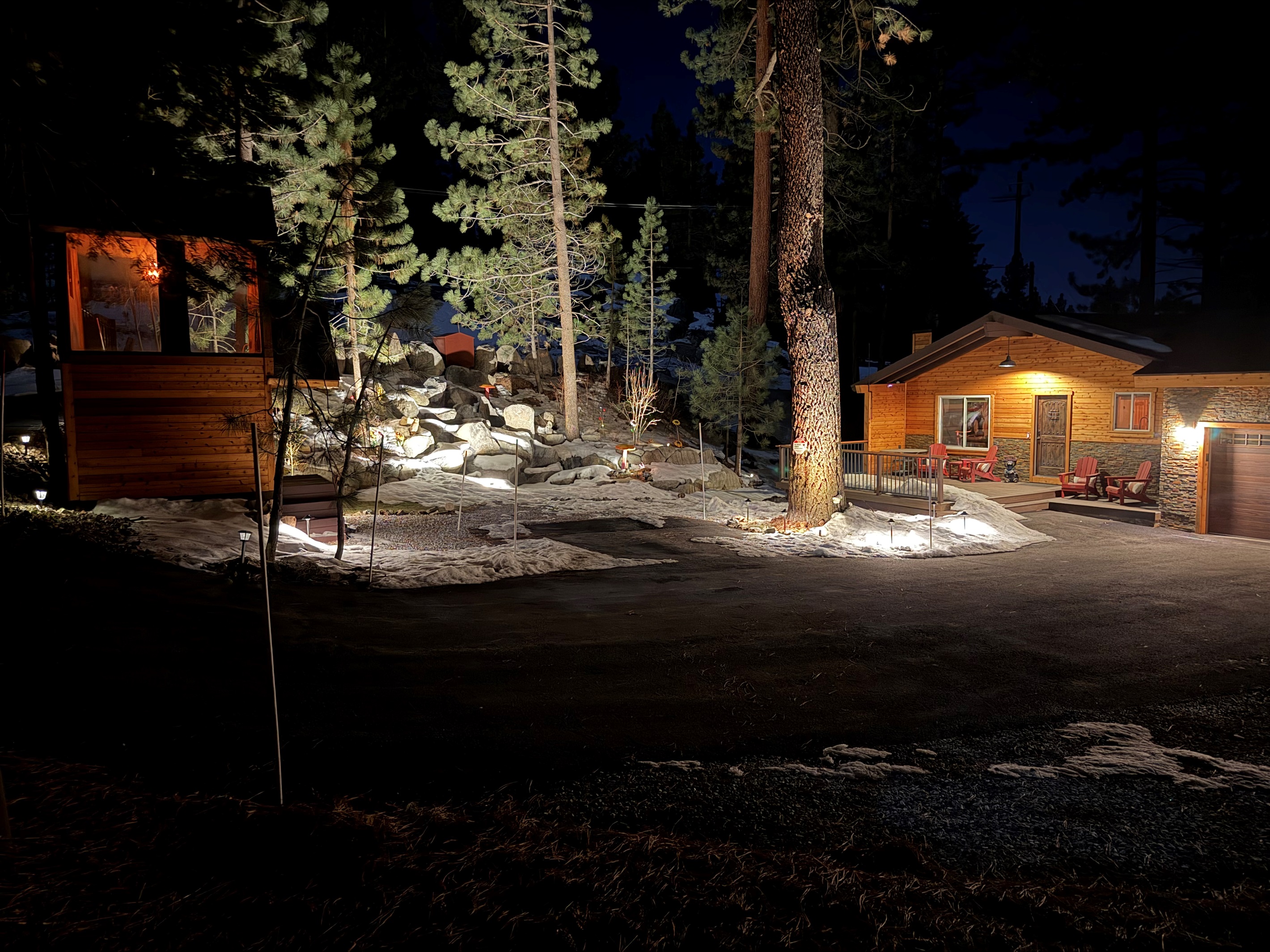 Front of House winter evening