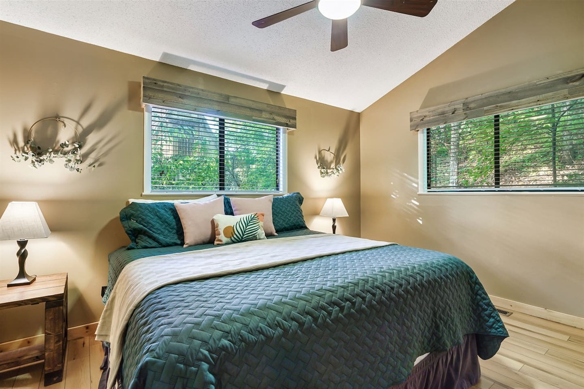 Five of 5 total bedrooms pictured, featuring a King bed.