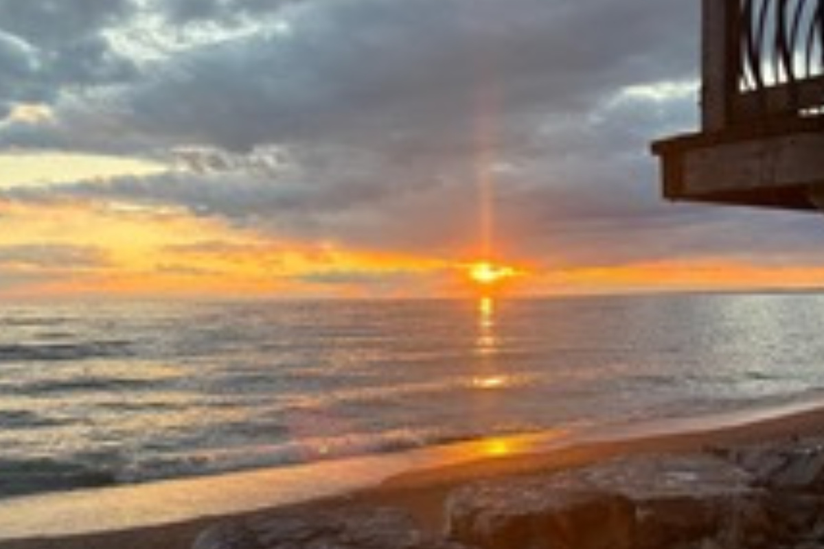 Follow the shoreline as far as the eye can see from your private beach.