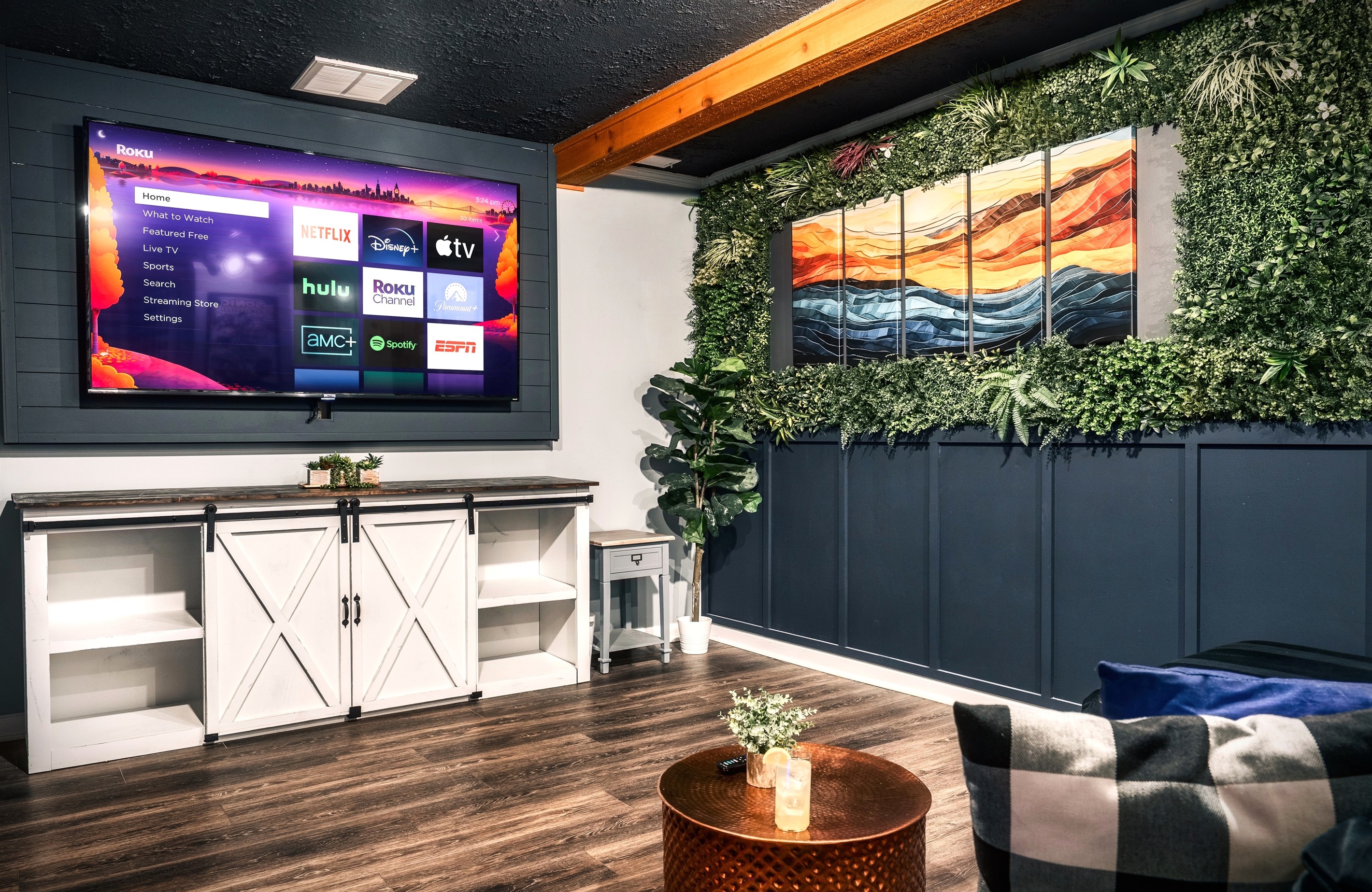 Enjoy our media room in the basement. This is where memories are made!