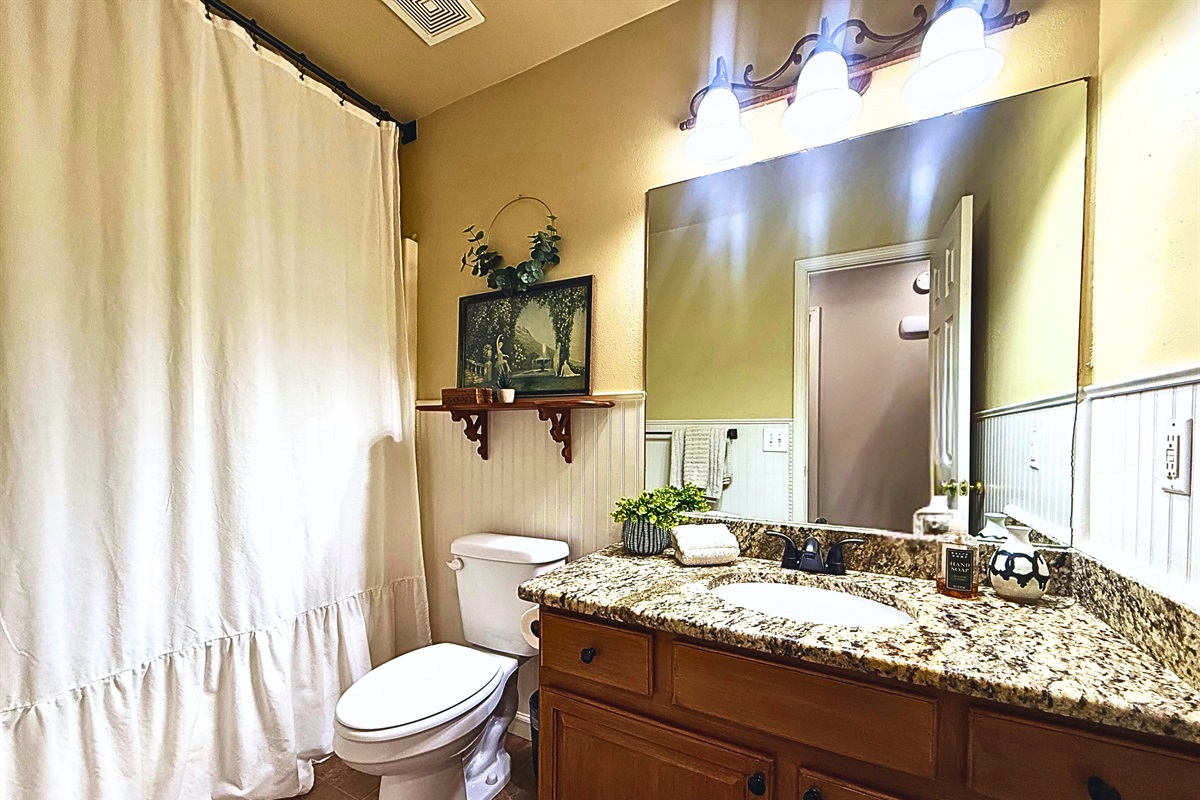 Hall bathroom.
