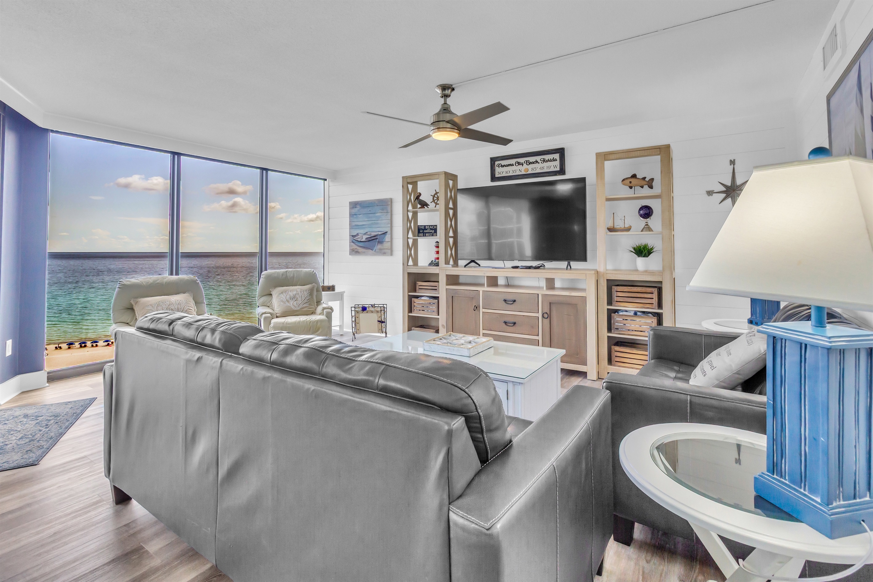 Living room with beautiful views