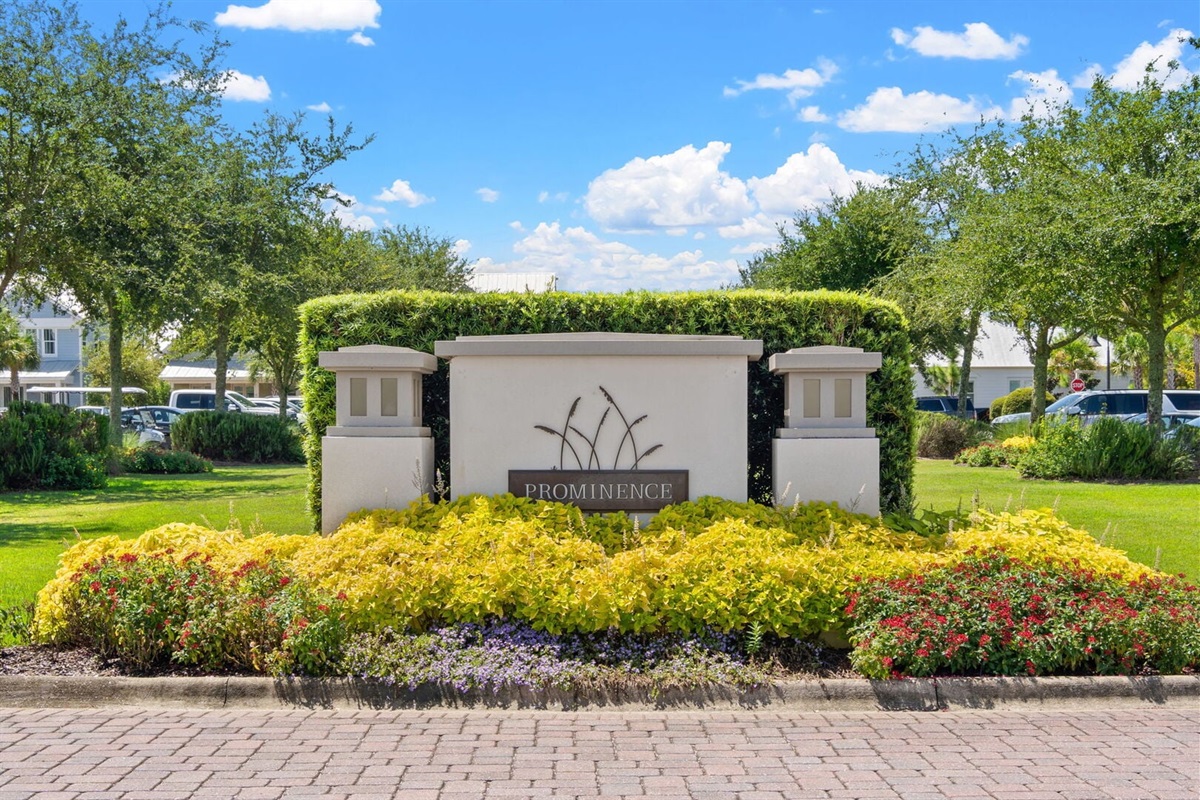 Welcome to Prominence on 30A.