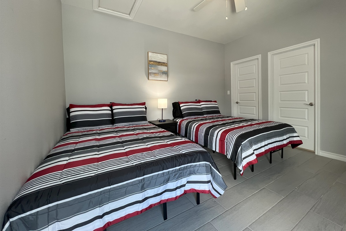 Secondary Bedroom with (2) Full Beds