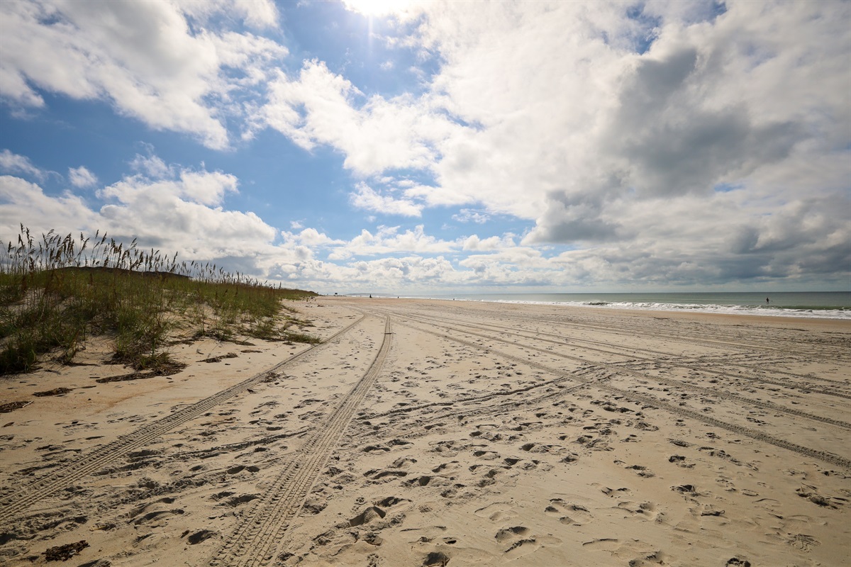 Even with the cloud cover, beach scenes here are absolutely breathtaking