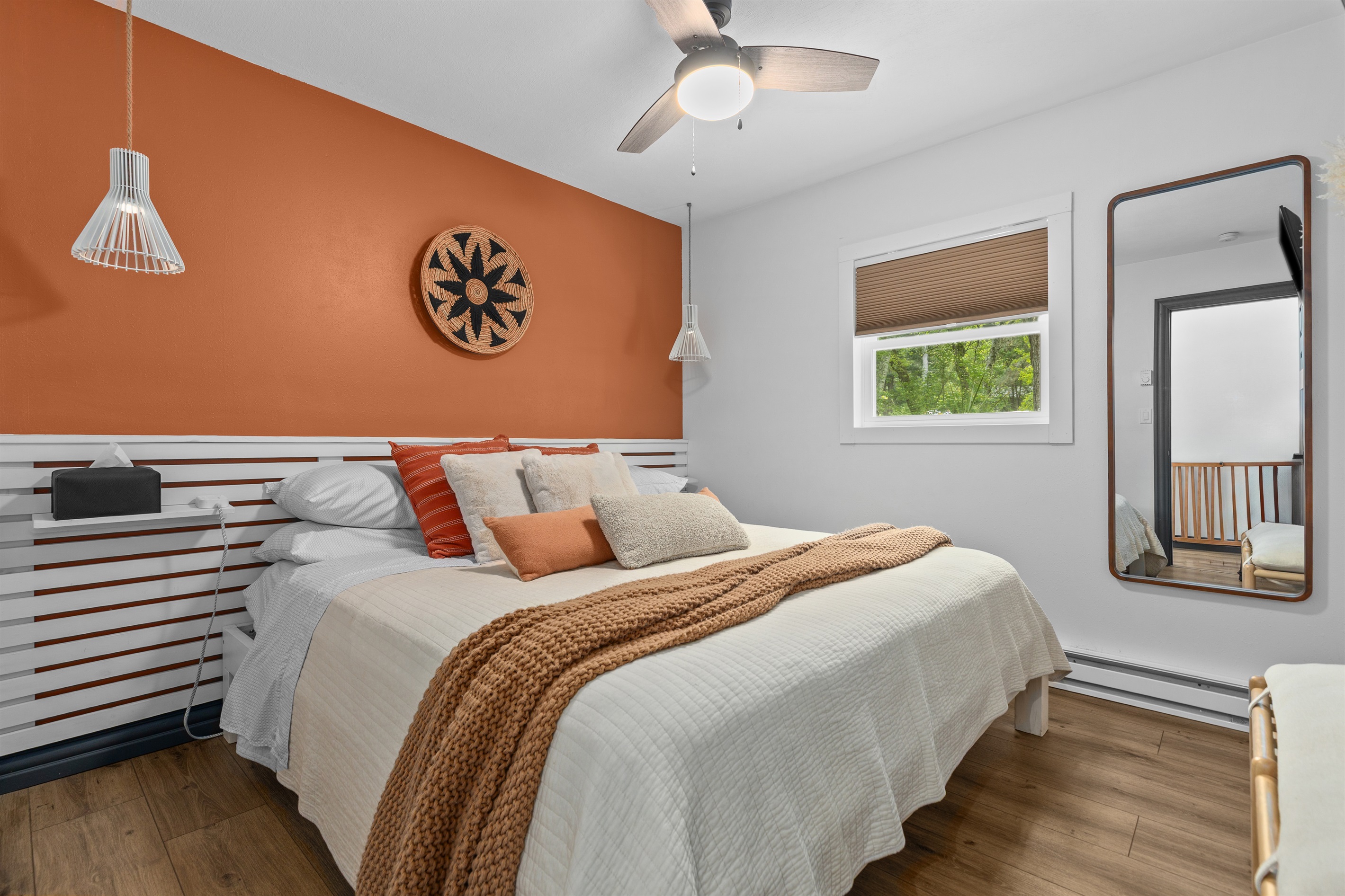 After a day on the lake, retreat to a spacious king bed and drift off in comfort.