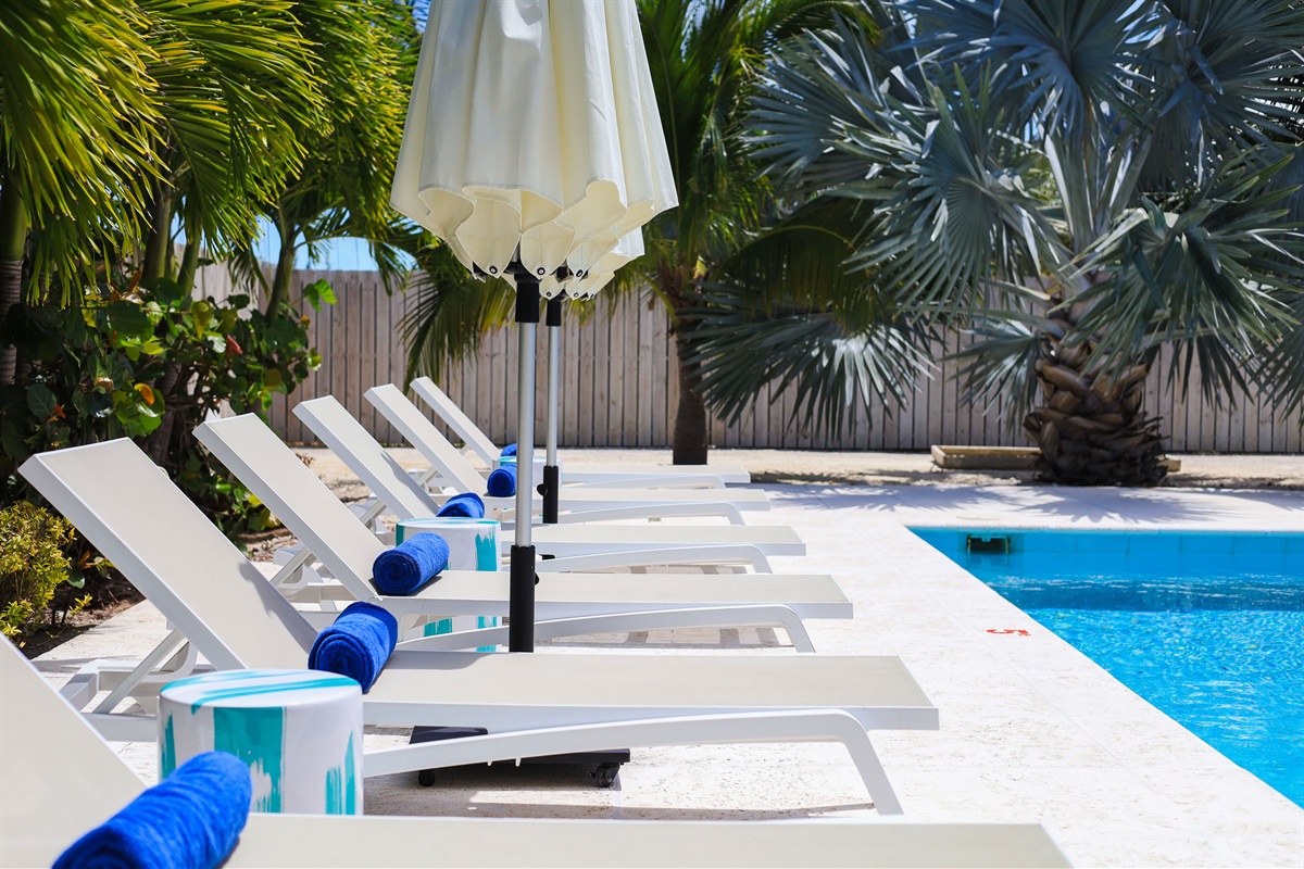 Poolside lounging