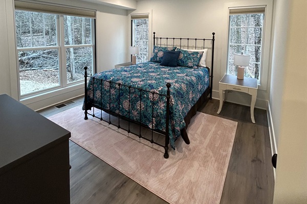 Downstairs bedroom - queen bed