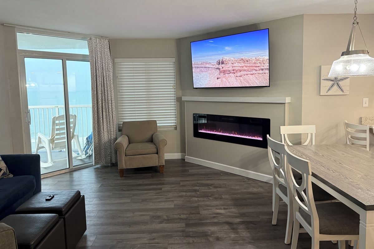 Electric fireplace to enjoy