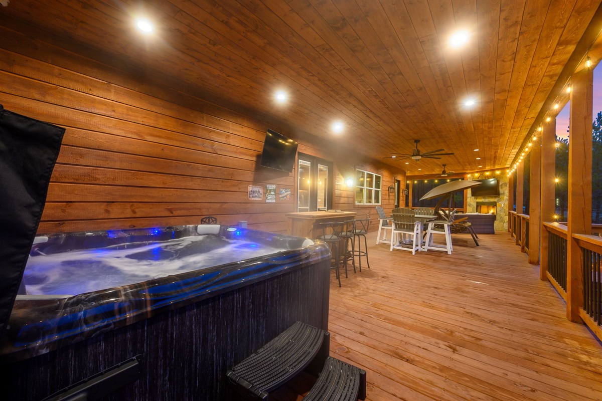 The oversized back deck will surely be a favorite spot!
