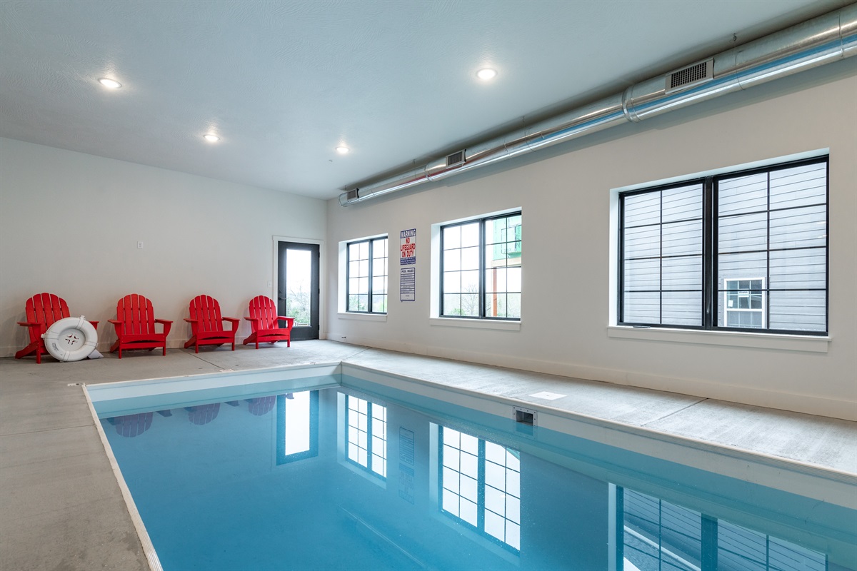 Private indoor pool with the home!