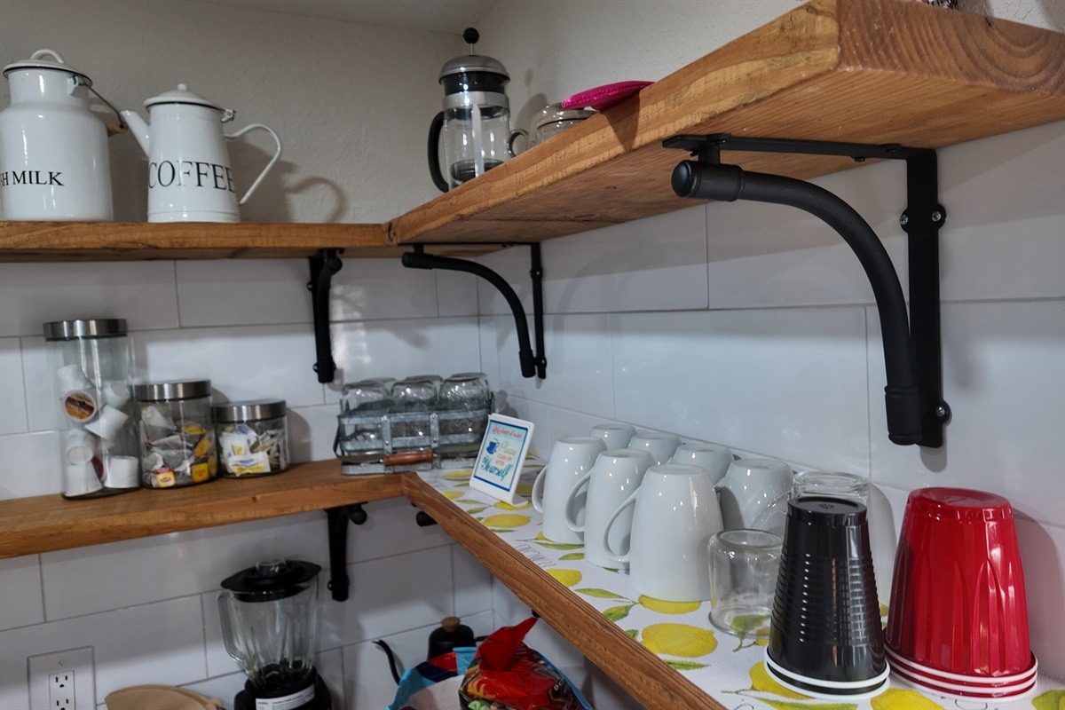Plenty of coffee cups