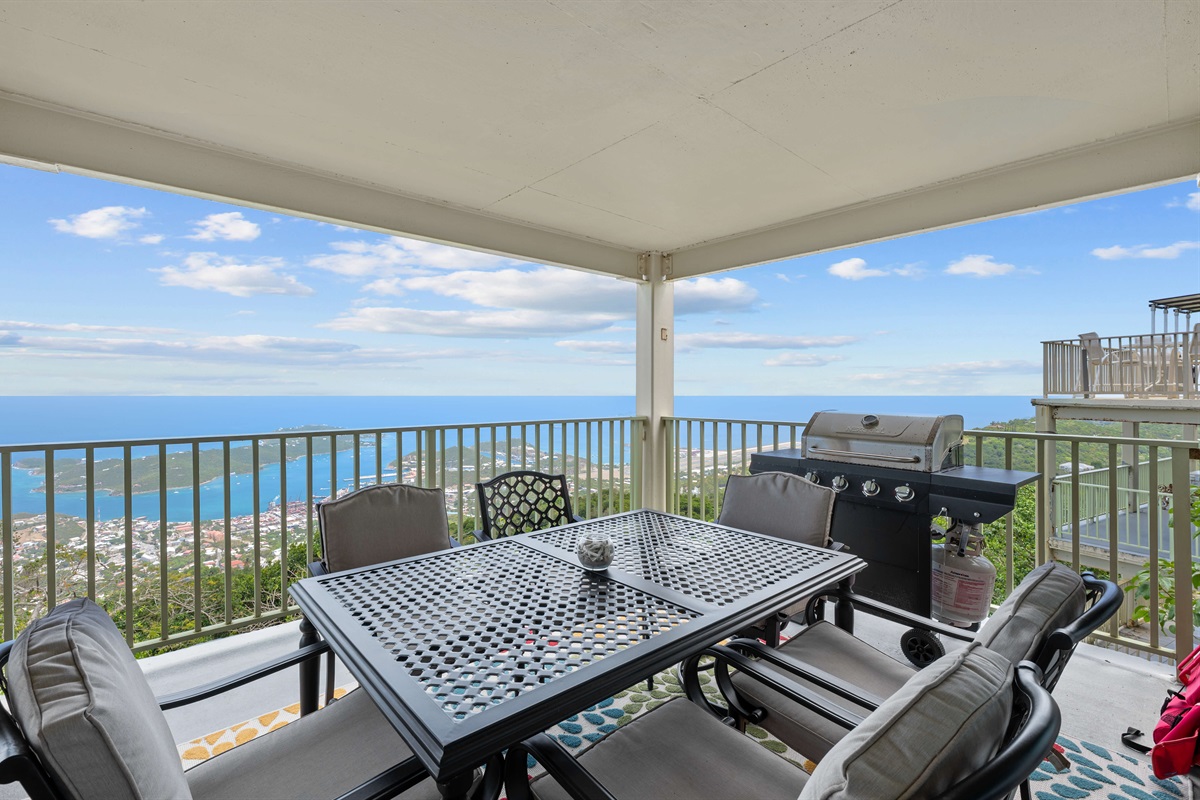 The perfect spot to grill and enjoy a meal right at home