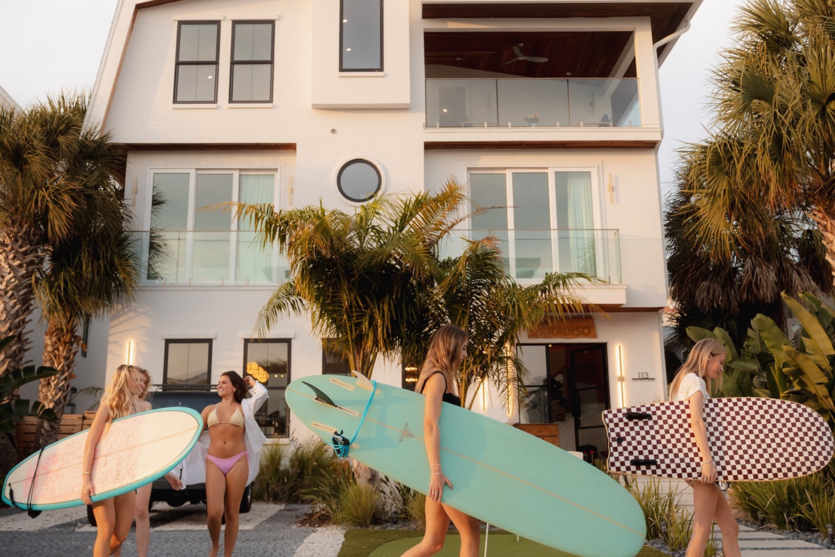 Beach days start here 🏄&zwj;♀️ Villa Paradiso &mdash; modern coastal luxury just minutes from the sand