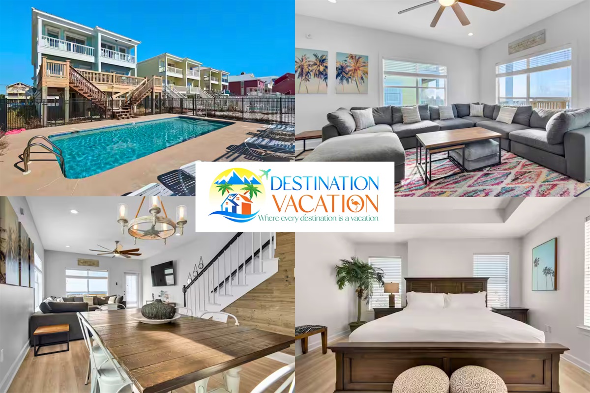 Resort-style pool and spacious coastal retreat moments from the beach