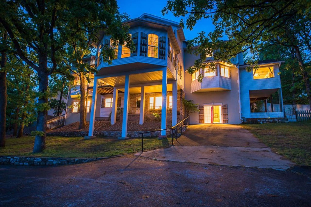 View of home from lake.