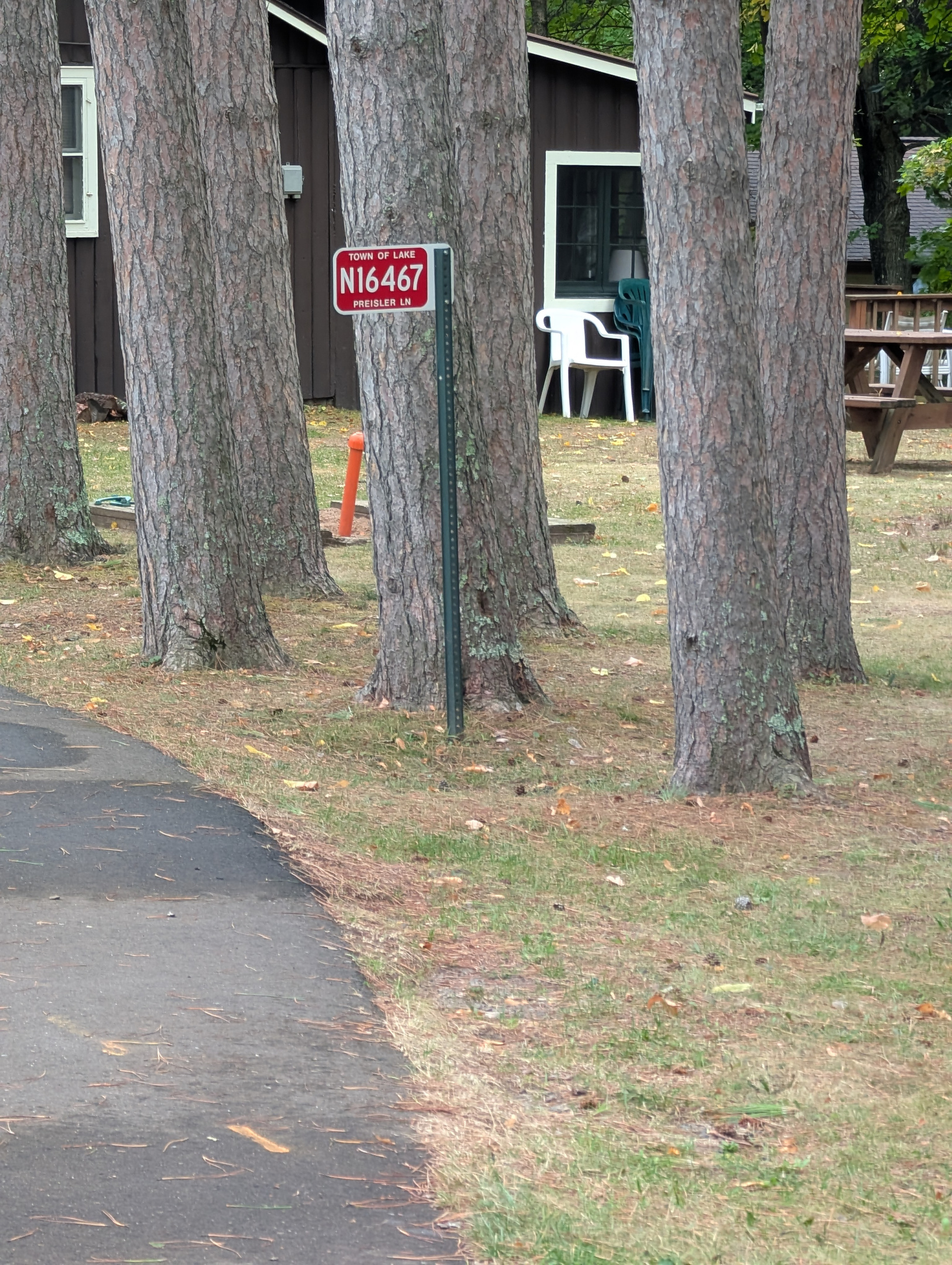 house number from the private driveway