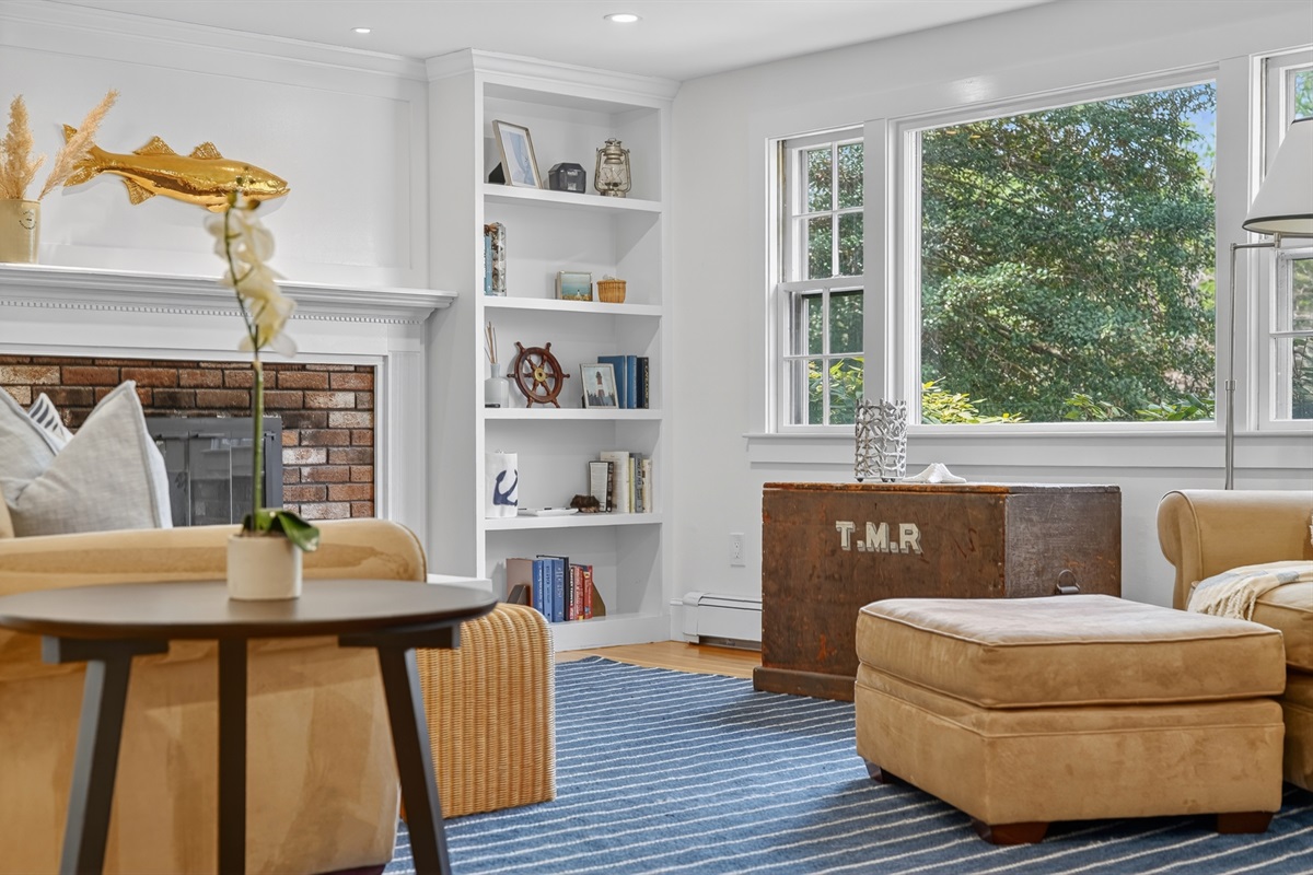 Relax in the warm and inviting living room.