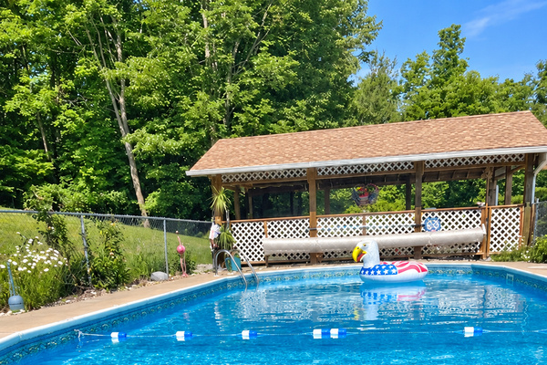 In-ground heated pool