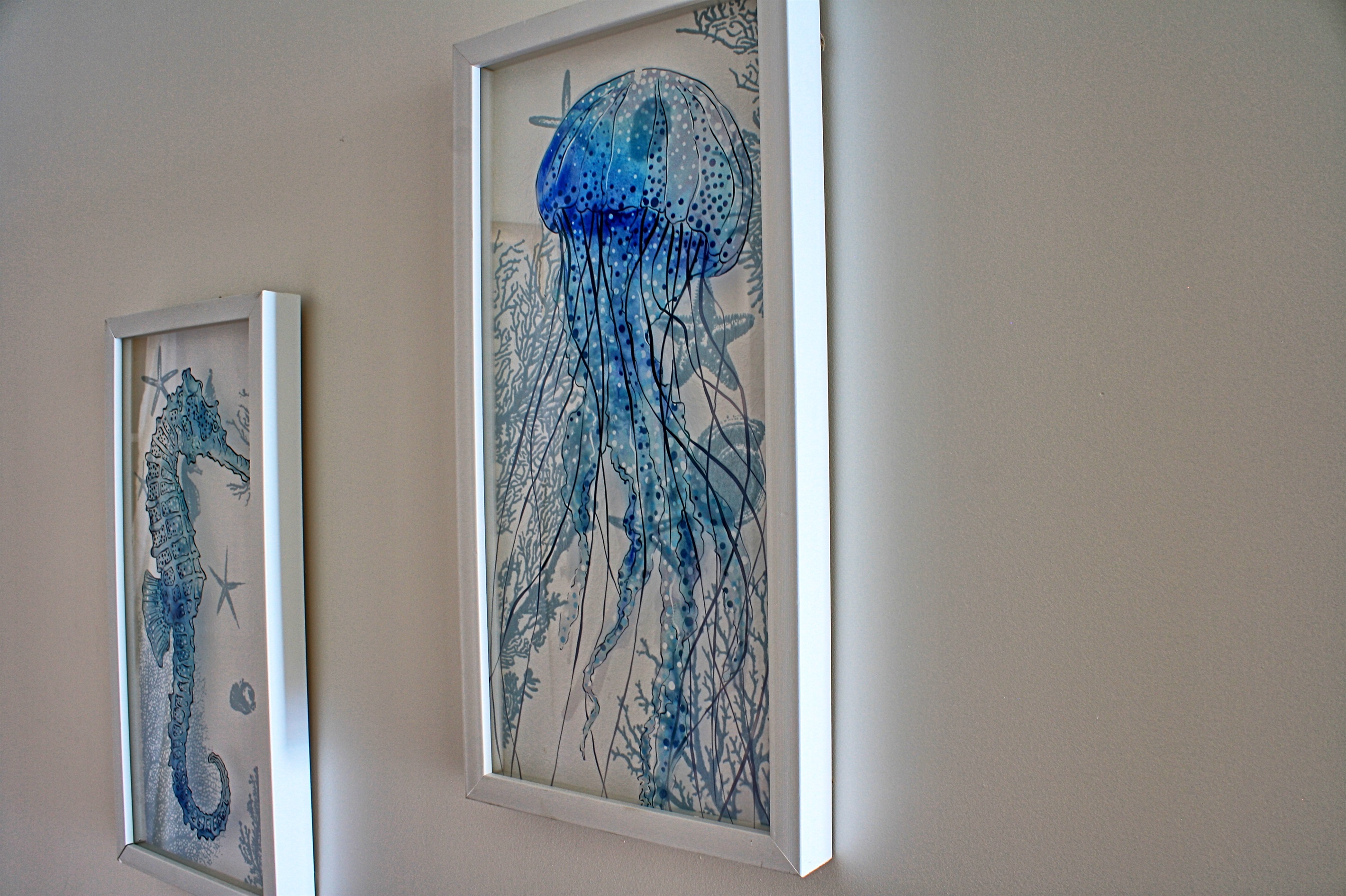 Wall art in the hallway