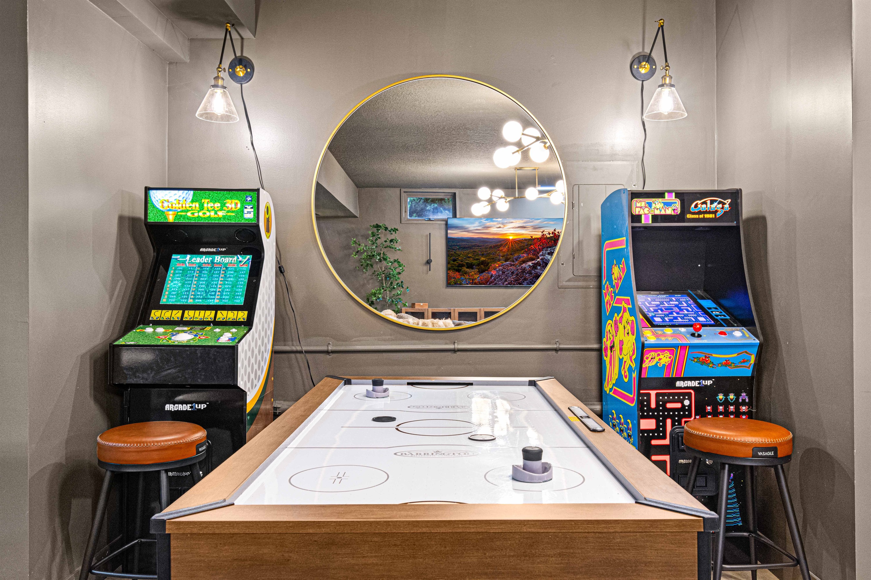 Whoa! Retro fun — challenge the kids (or relive your own childhood) with air hockey and vintage arcade favorites.
