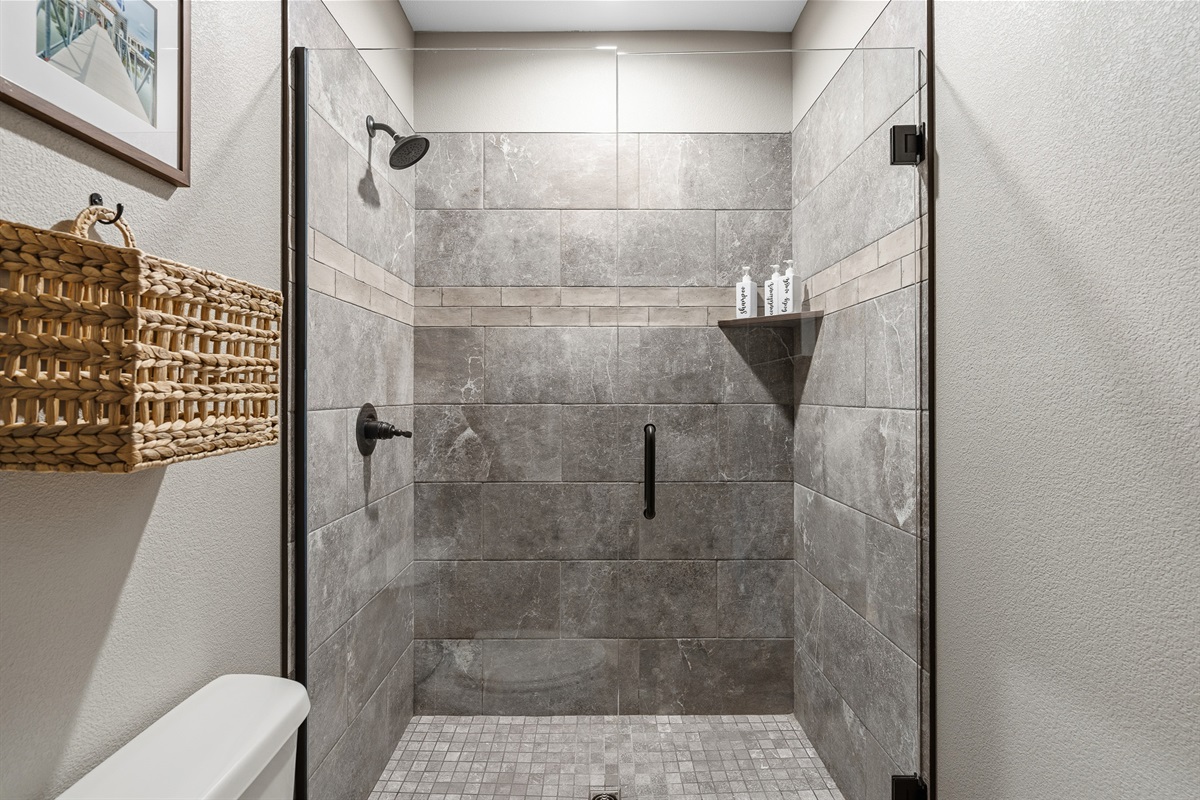 Walk in shower in master bedroom 