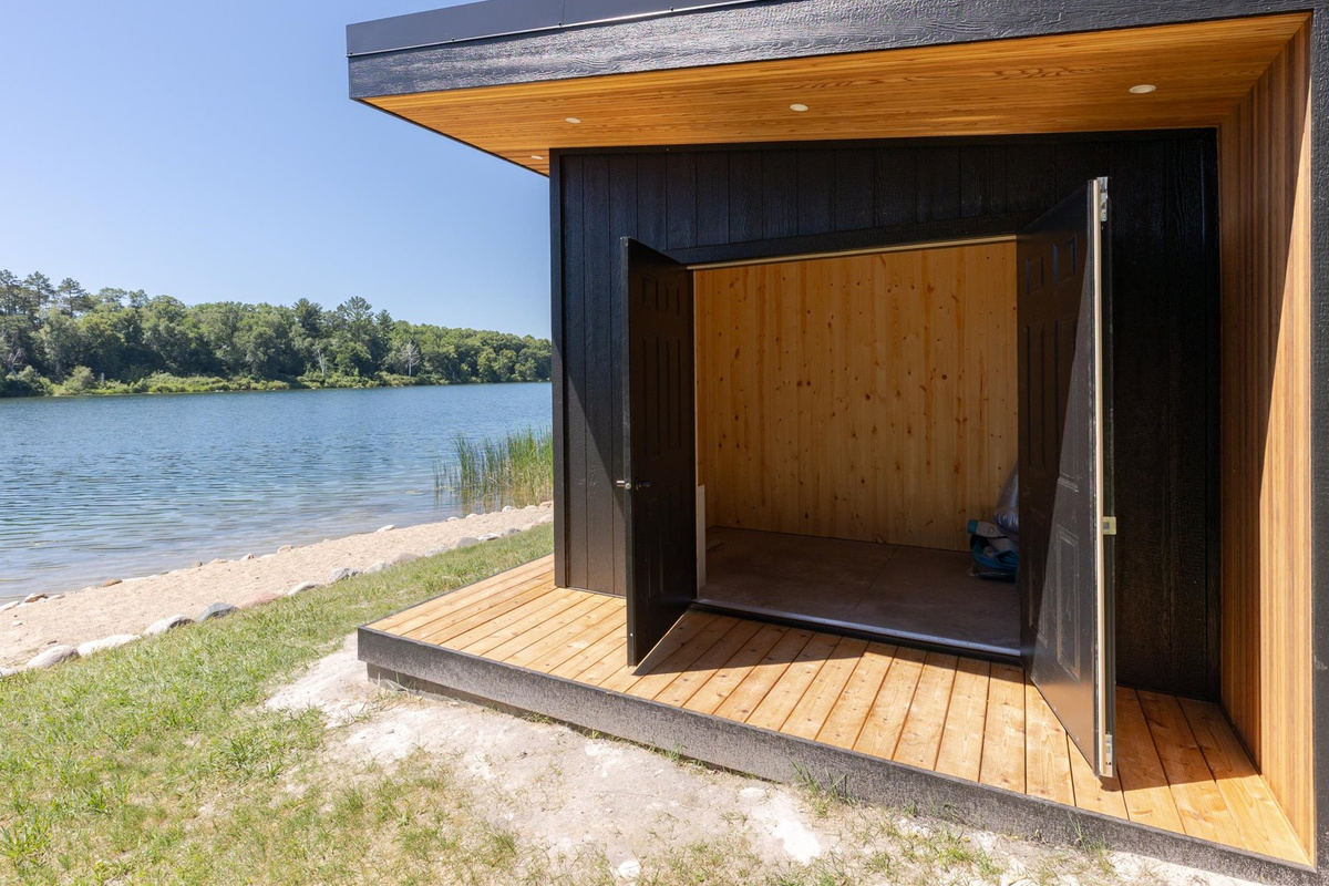Storage on Sauna building