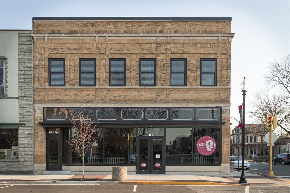 Located above local coffee shop