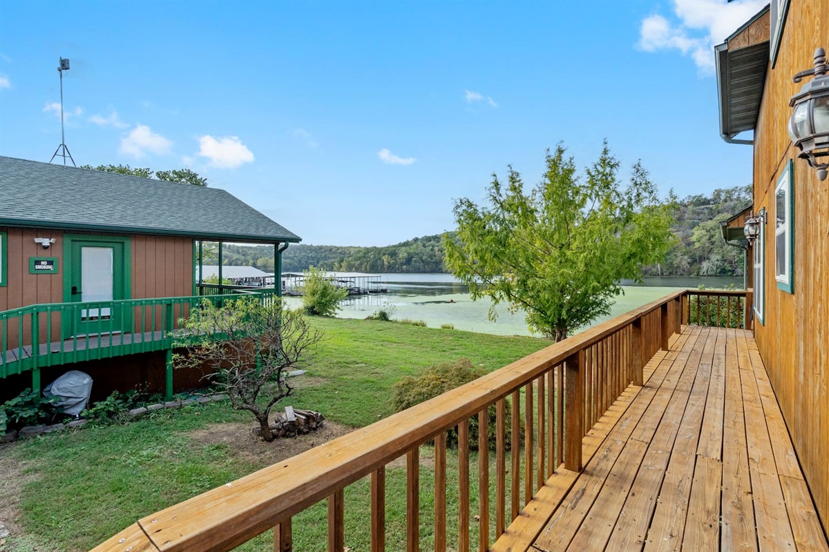 Walkway to back deck from carport