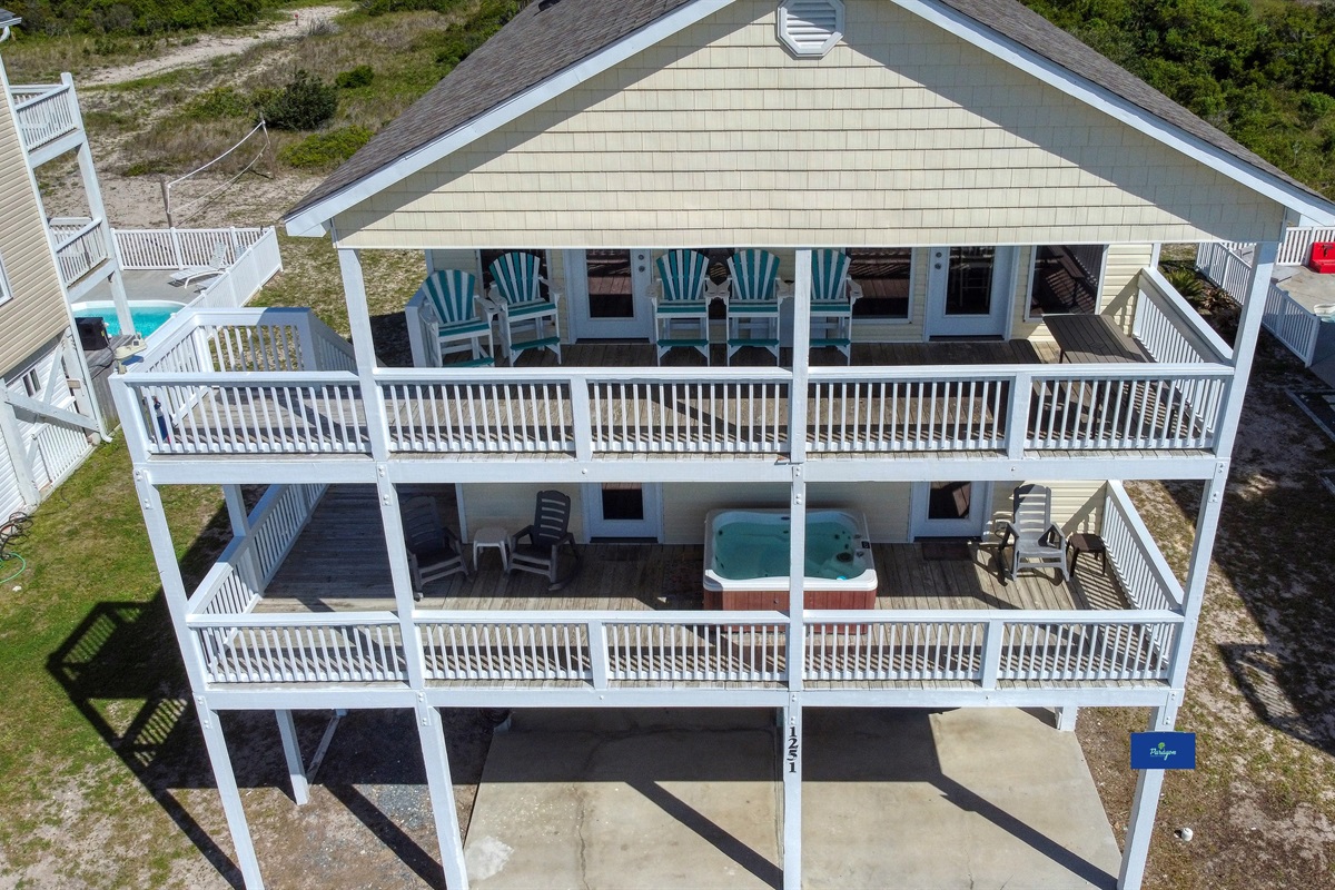 Ocean facing balconies