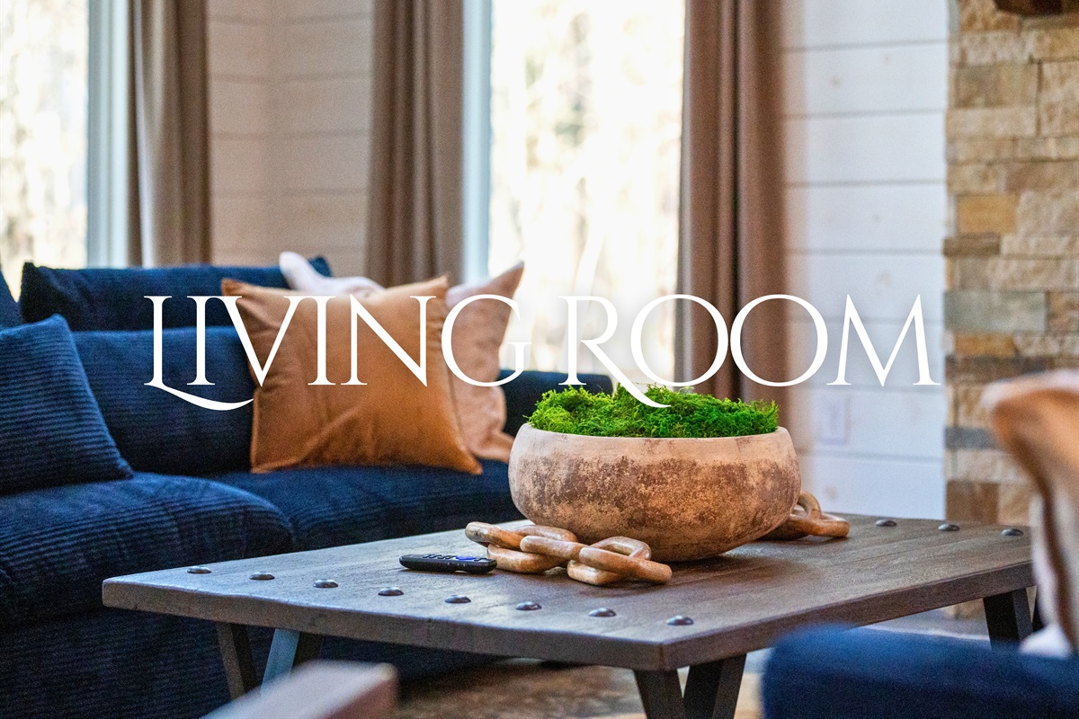 A cozy corner of the living room, perfect for unwinding with a book, a warm drink, or a good conversation by the fire.