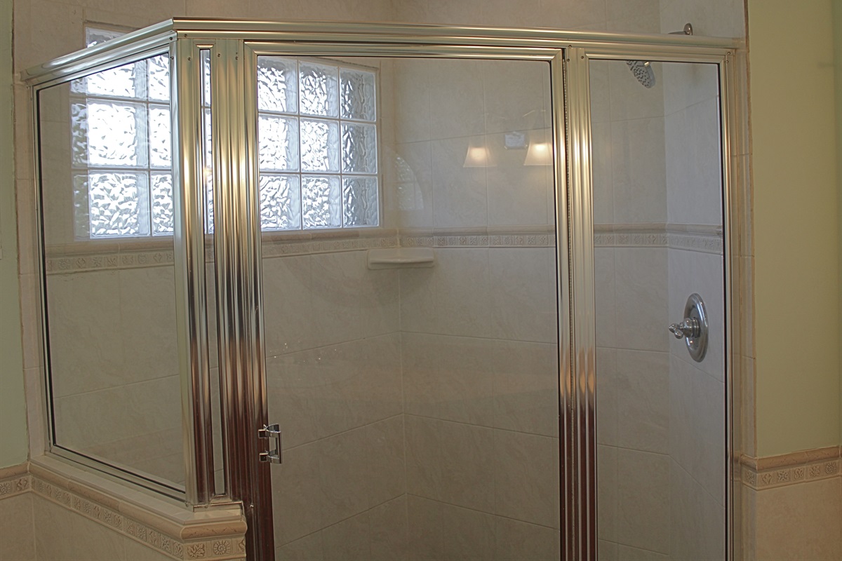 Master bath walk in shower