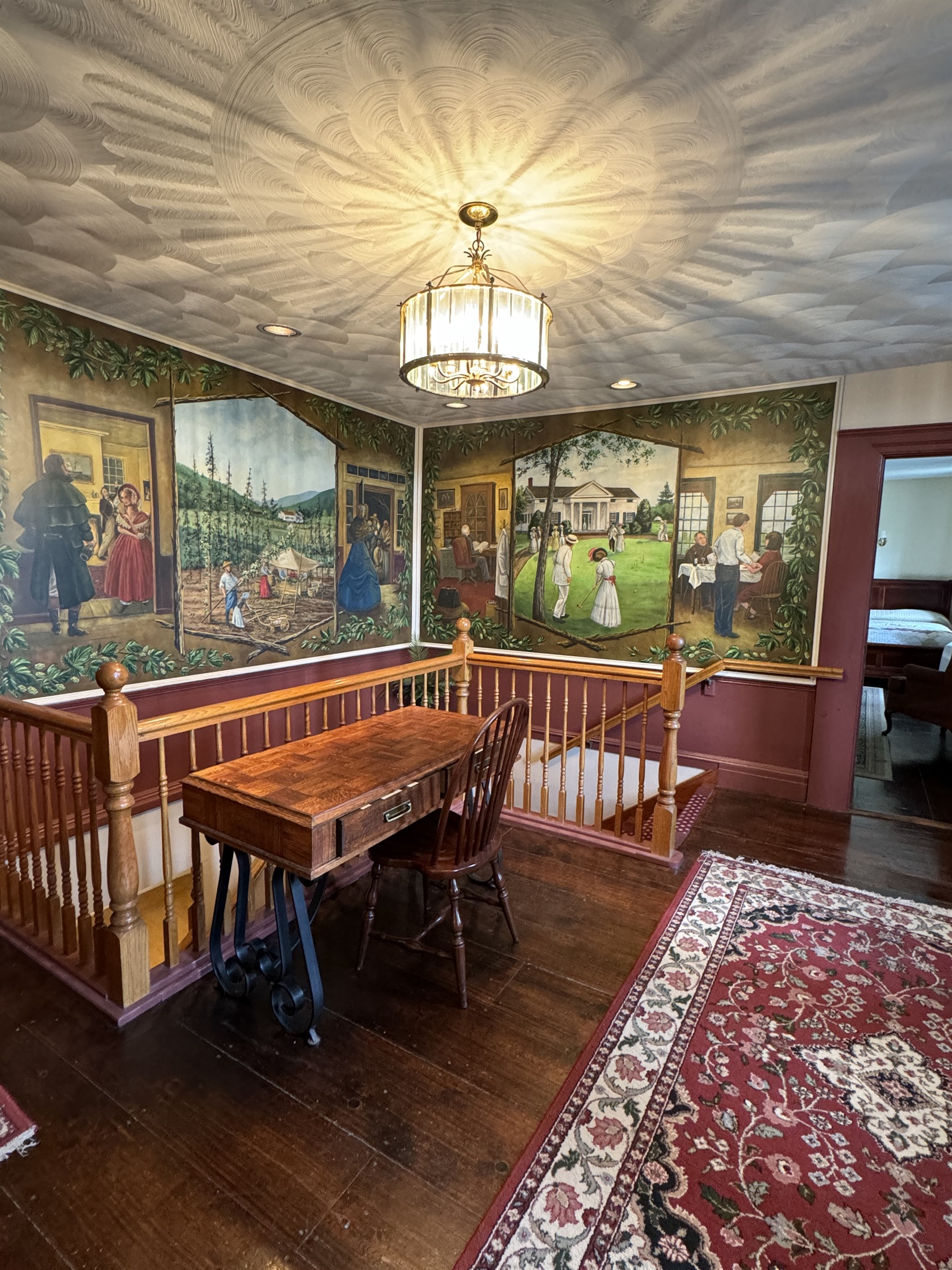 Main lobby area off the living room on the first floor.
