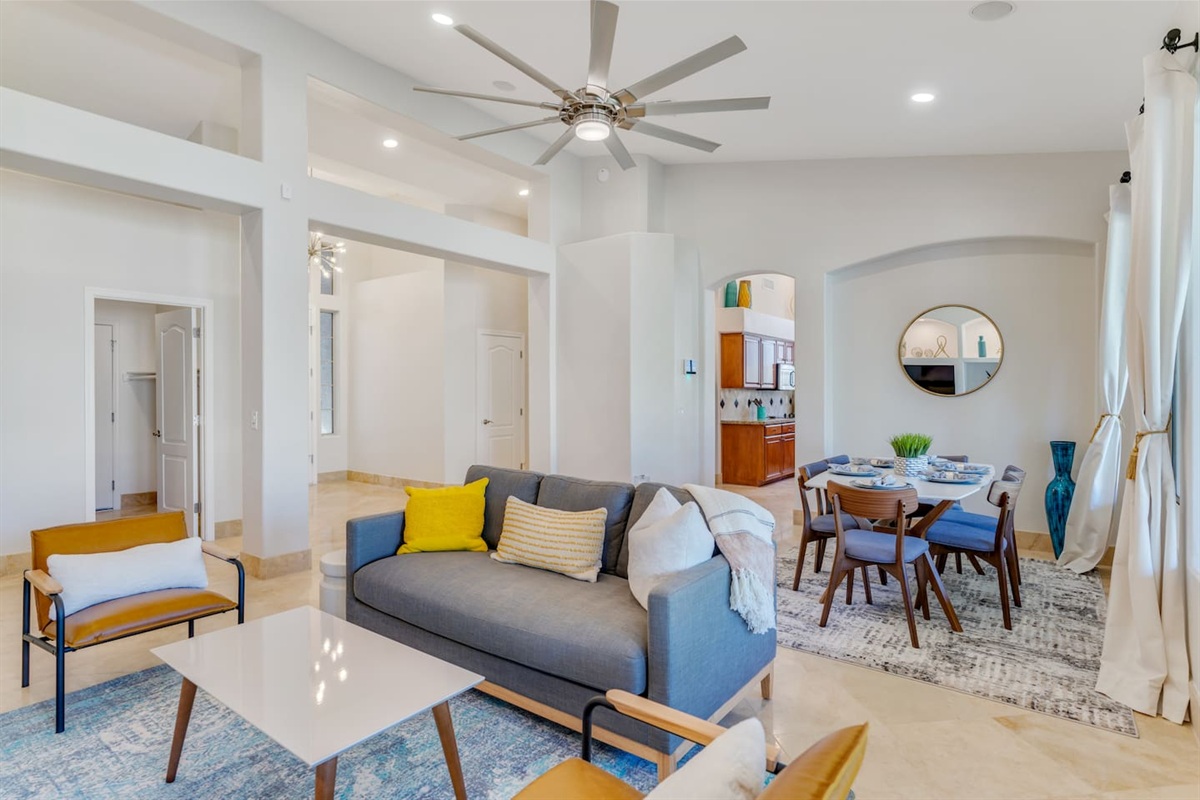 Bright and open space right when you walk through the front door.